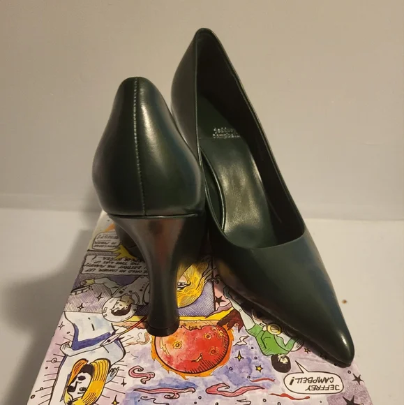 Hunter Green Jeffrey Campbell Wedge Heels - Picture 4 of 6
